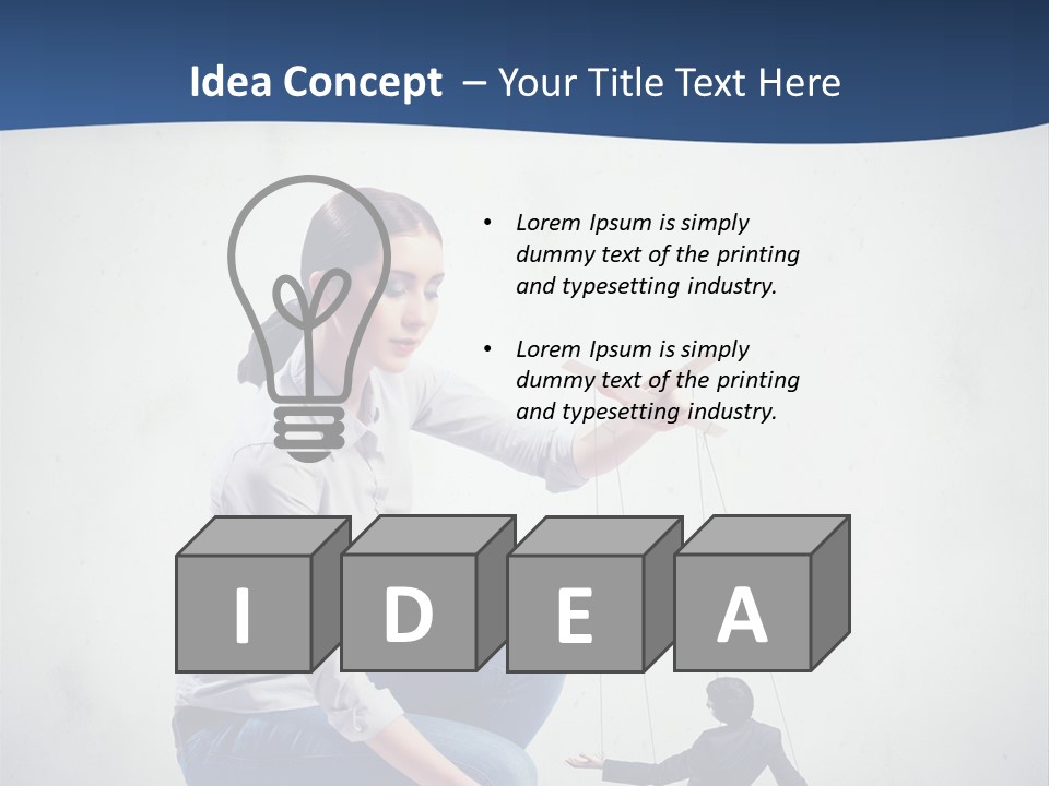 Formal Female Boss PowerPoint Template