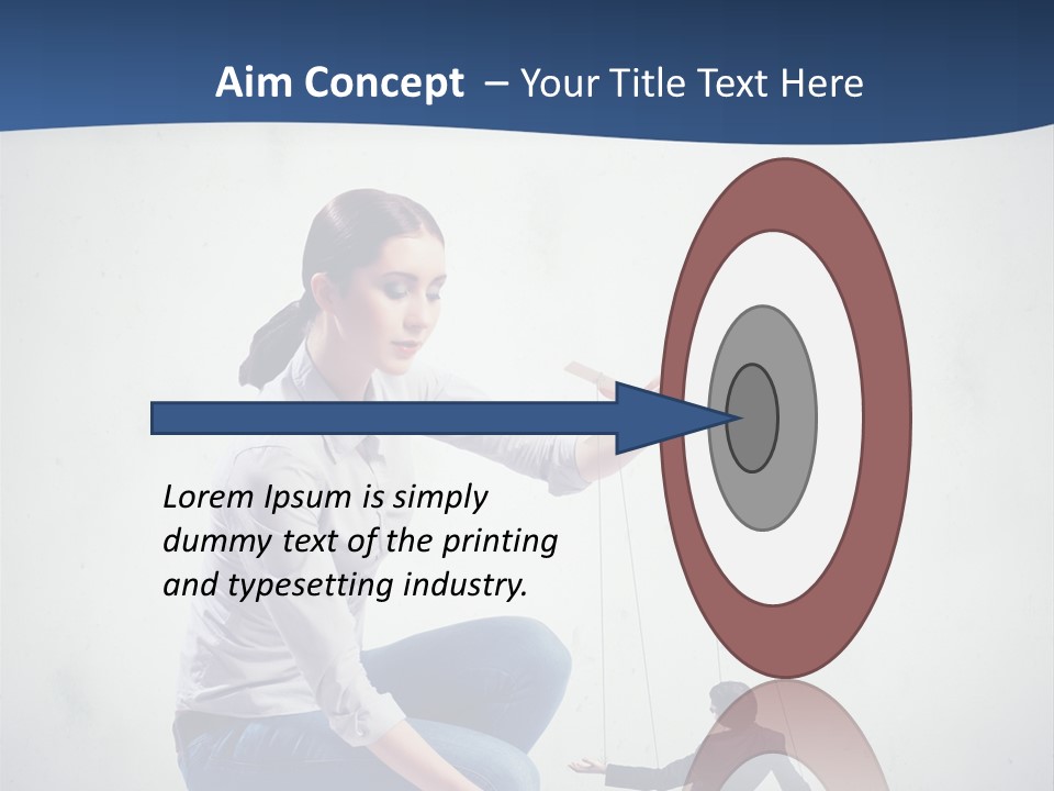 Formal Female Boss PowerPoint Template