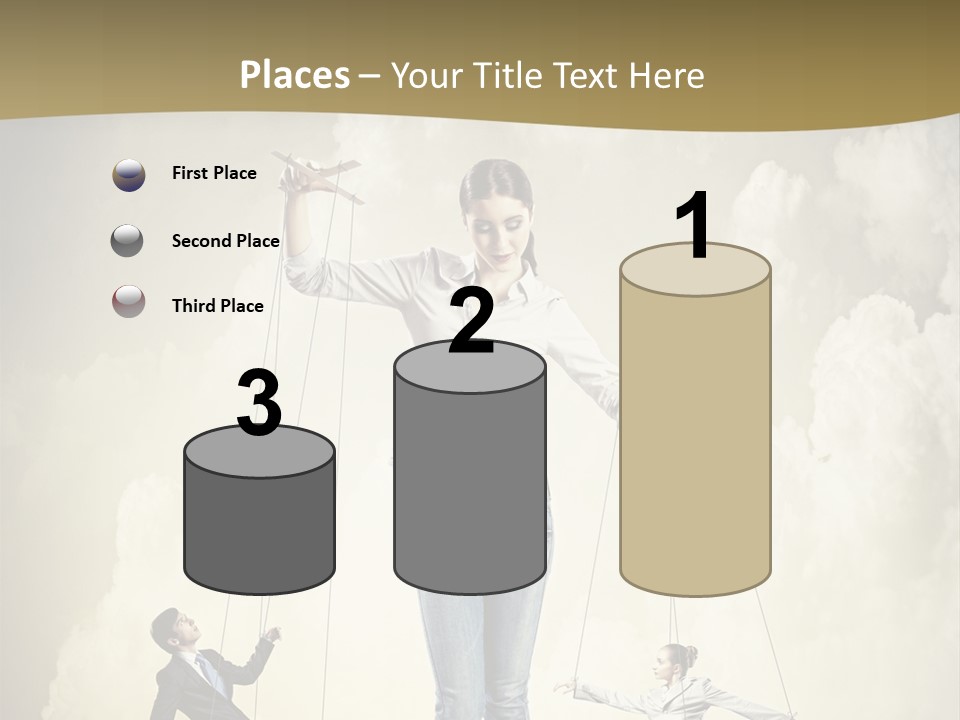 Emotion Caucasian Man PowerPoint Template