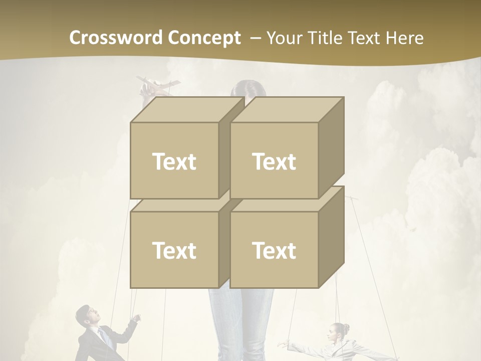 Emotion Caucasian Man PowerPoint Template