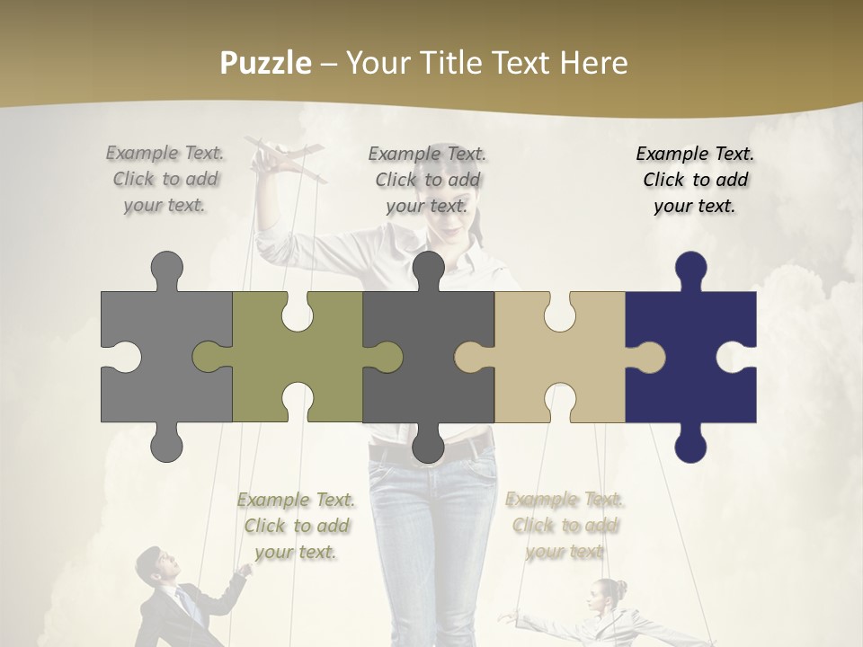 Emotion Caucasian Man PowerPoint Template