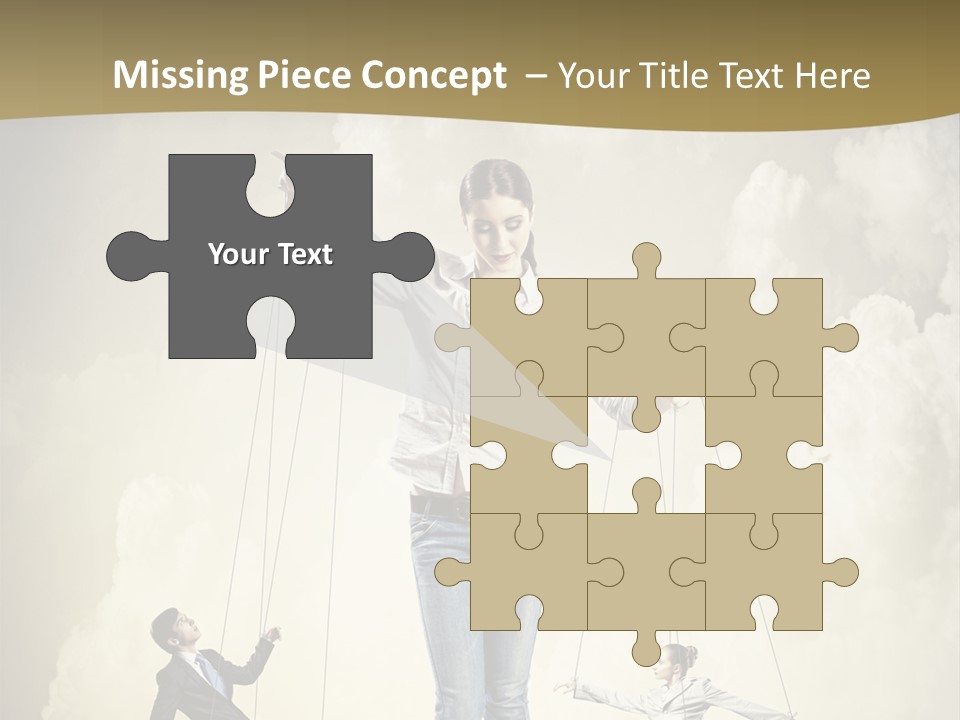 Emotion Caucasian Man PowerPoint Template