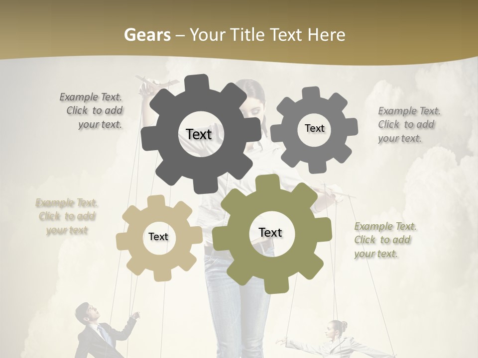 Emotion Caucasian Man PowerPoint Template