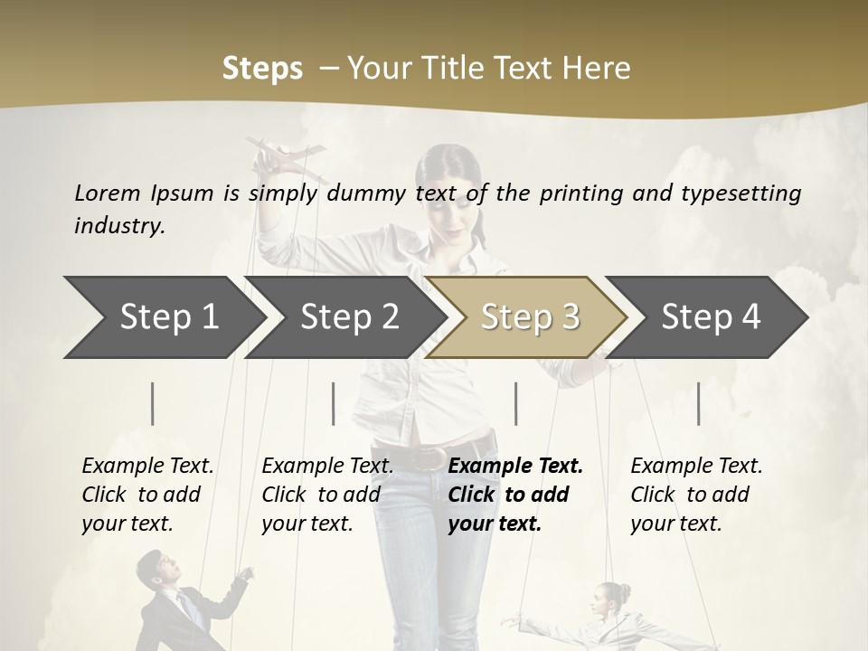 Emotion Caucasian Man PowerPoint Template