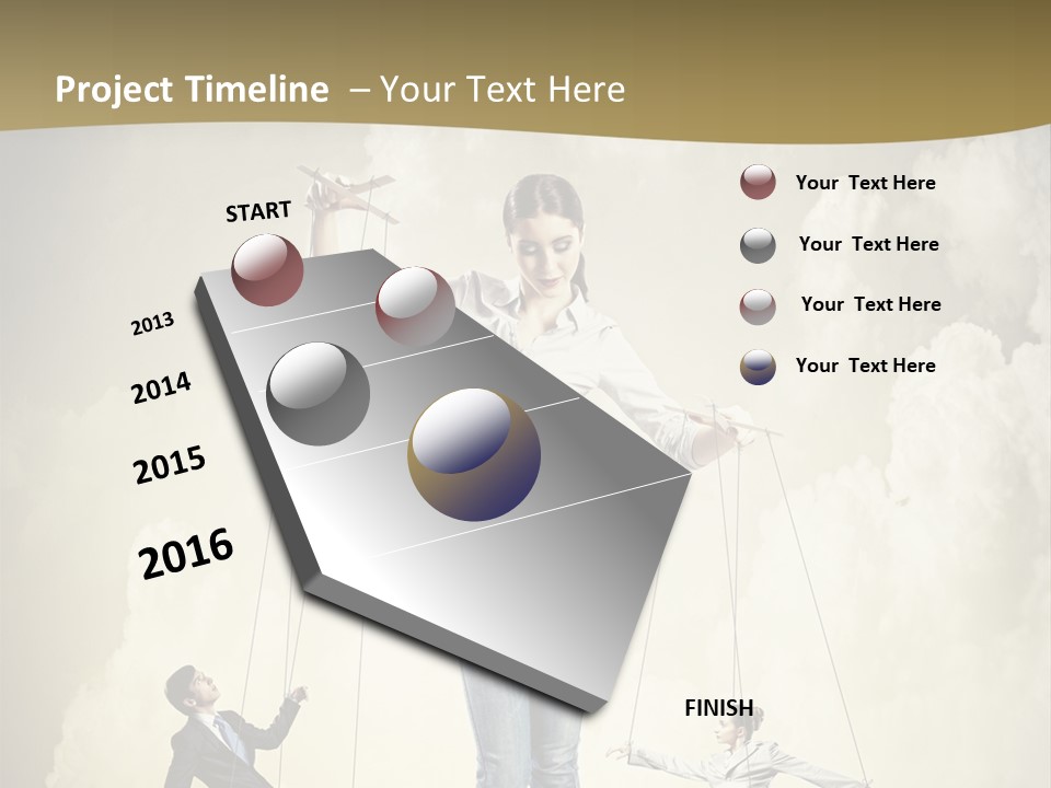 Emotion Caucasian Man PowerPoint Template