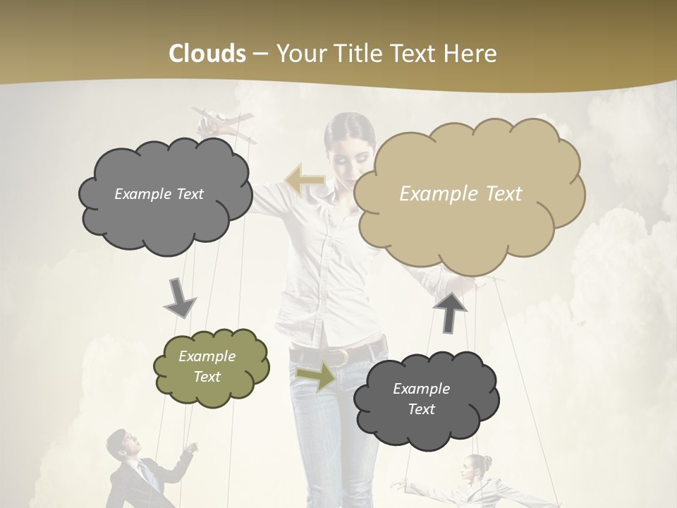 Emotion Caucasian Man PowerPoint Template