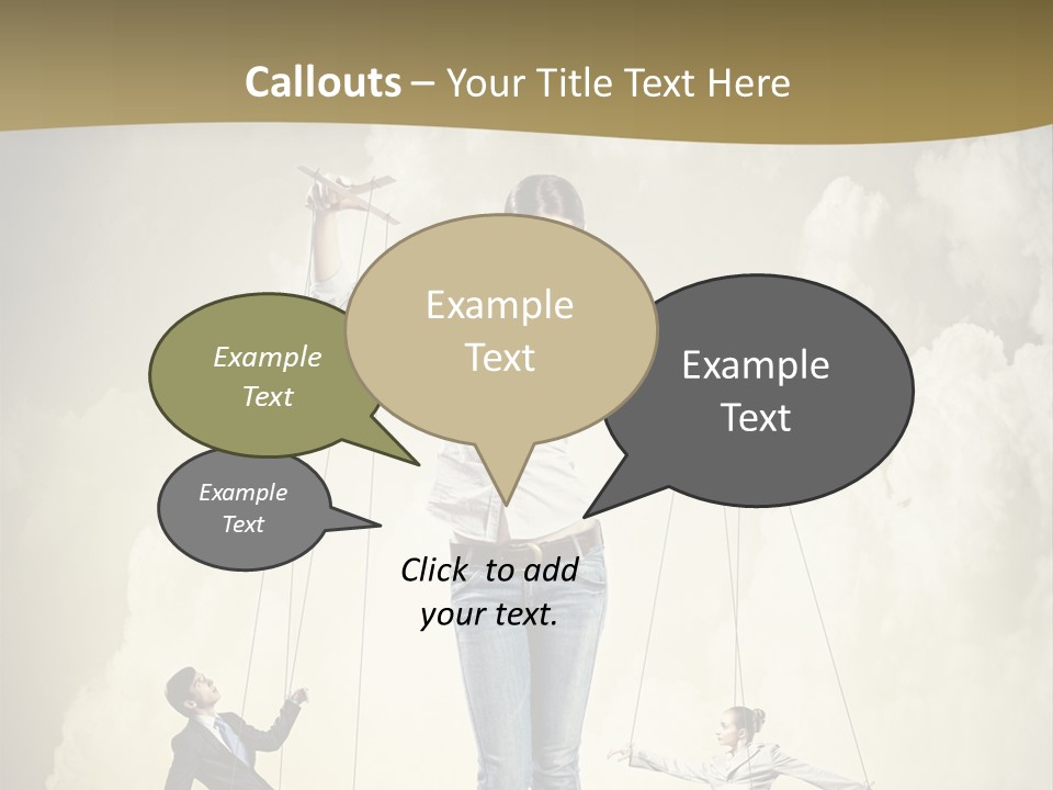 Emotion Caucasian Man PowerPoint Template
