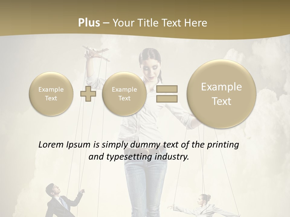 Emotion Caucasian Man PowerPoint Template