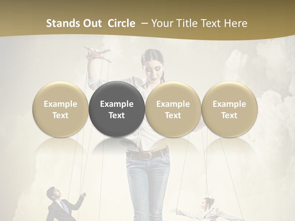 Emotion Caucasian Man PowerPoint Template