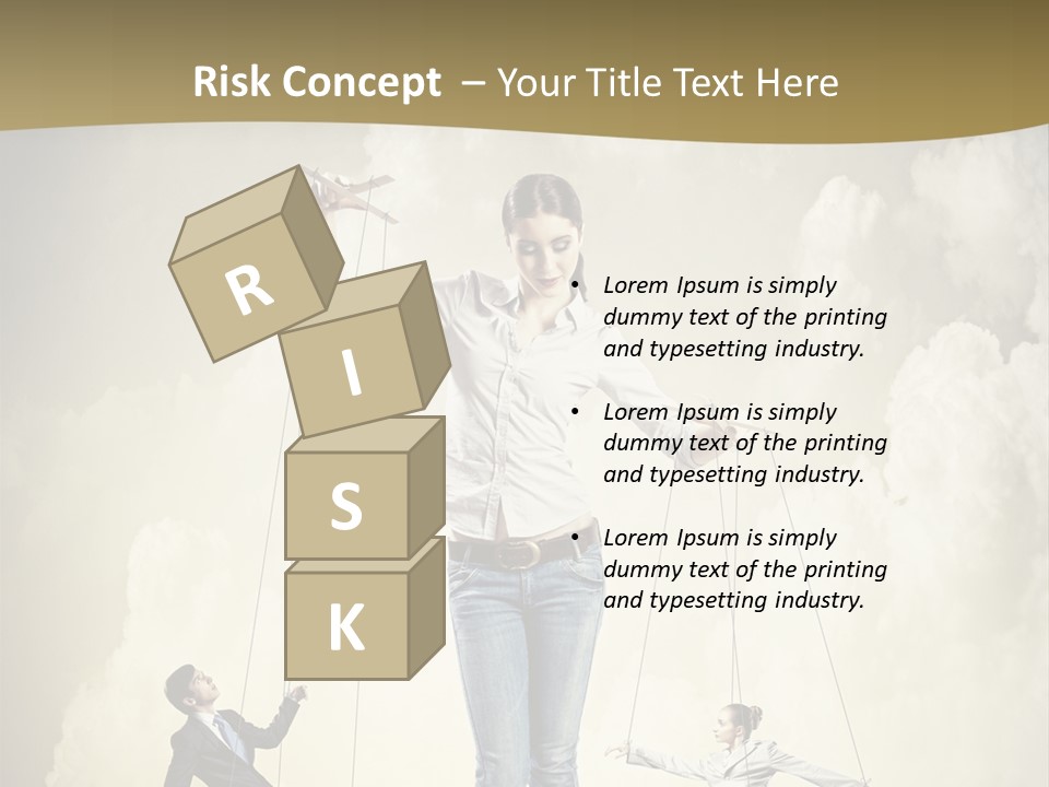 Emotion Caucasian Man PowerPoint Template