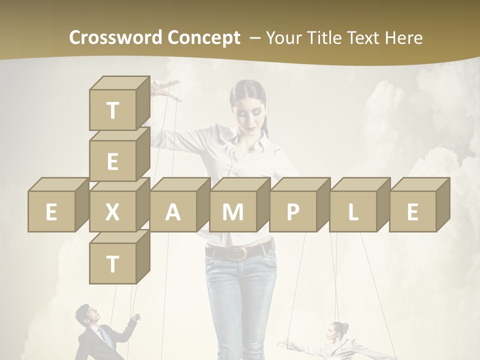 Emotion Caucasian Man PowerPoint Template