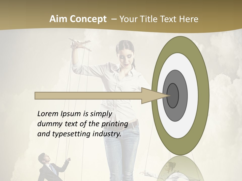 Emotion Caucasian Man PowerPoint Template