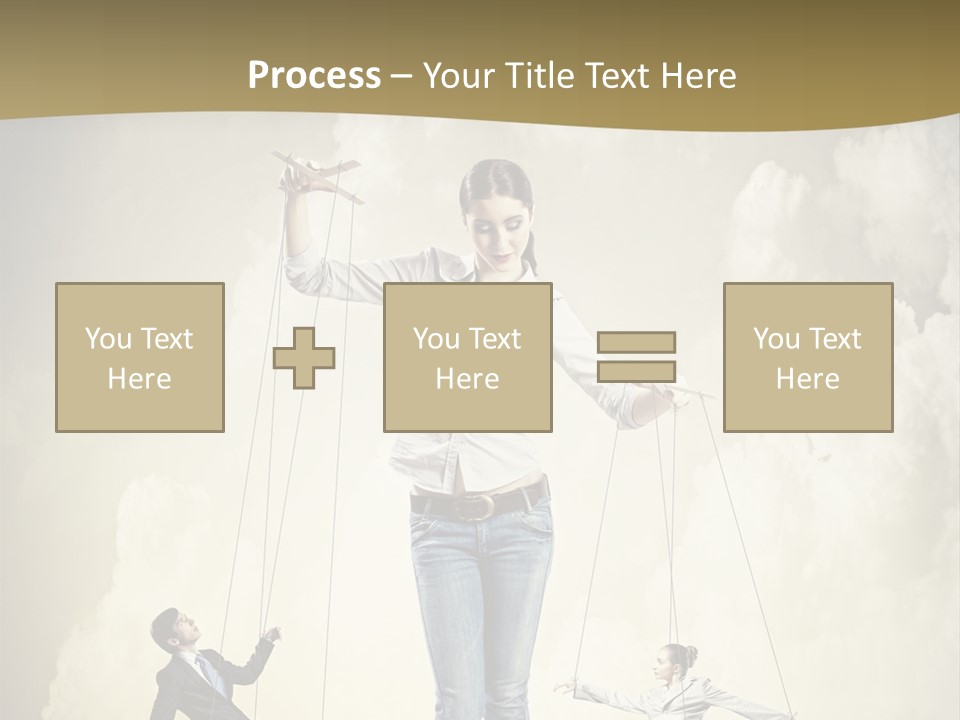 Emotion Caucasian Man PowerPoint Template