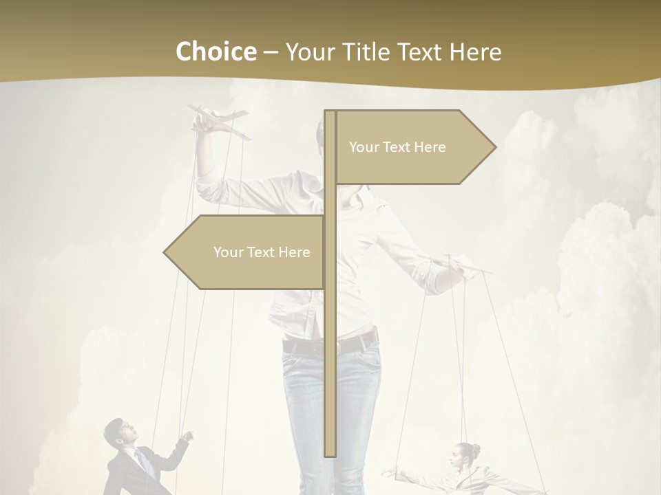 Emotion Caucasian Man PowerPoint Template