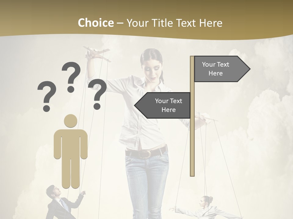 Emotion Caucasian Man PowerPoint Template