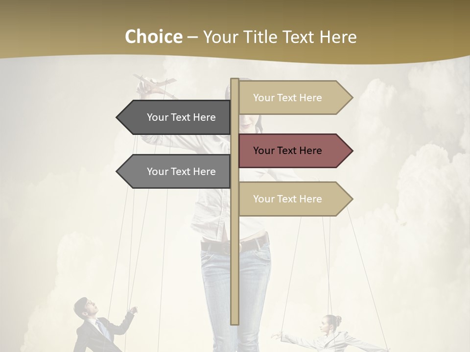 Emotion Caucasian Man PowerPoint Template