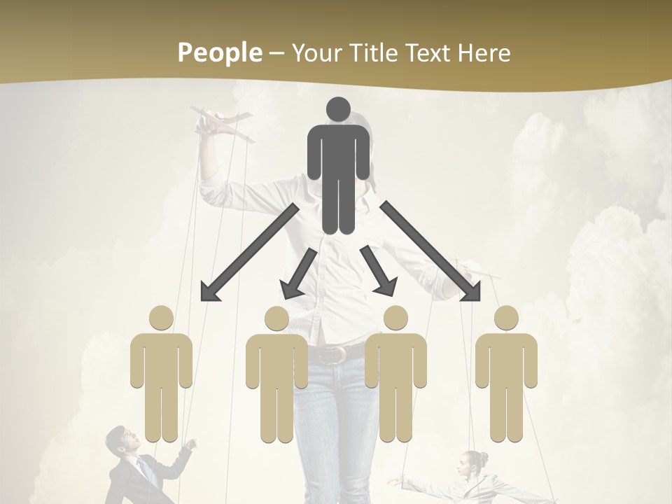 Emotion Caucasian Man PowerPoint Template