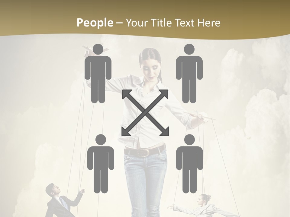 Emotion Caucasian Man PowerPoint Template