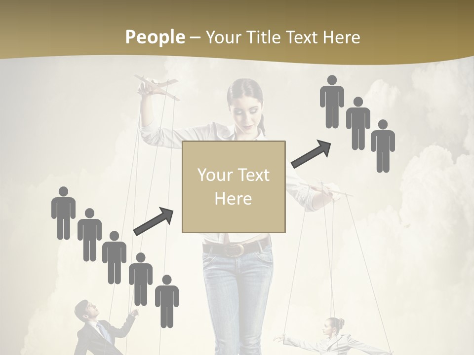 Emotion Caucasian Man PowerPoint Template