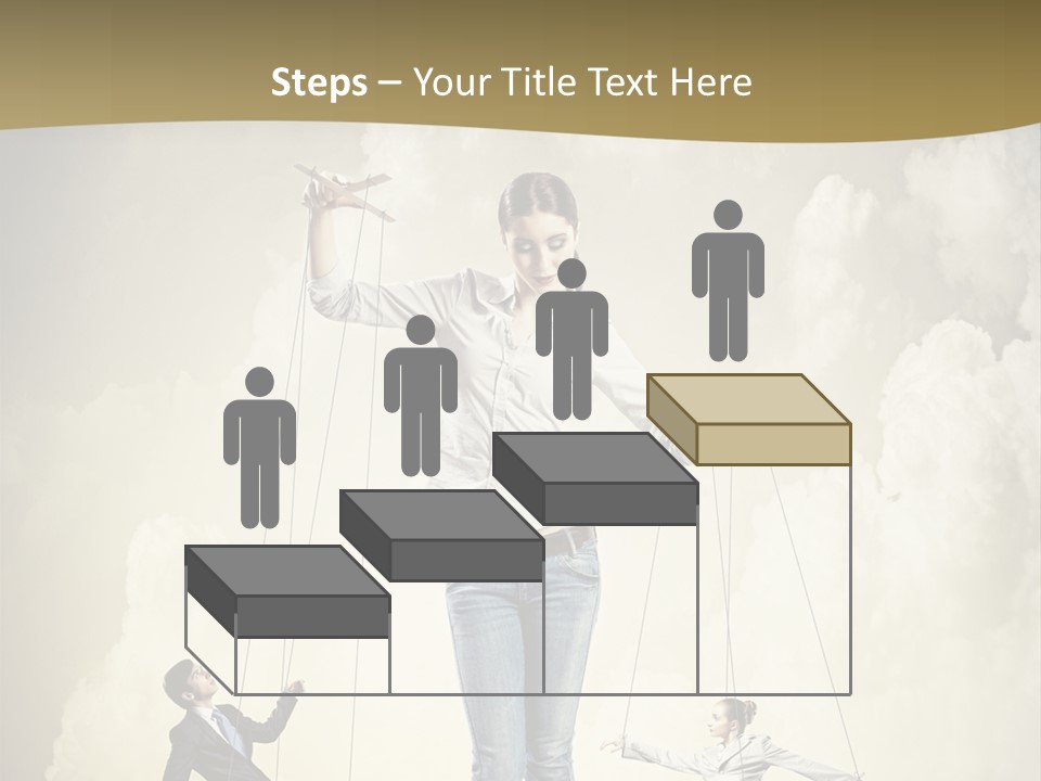 Emotion Caucasian Man PowerPoint Template