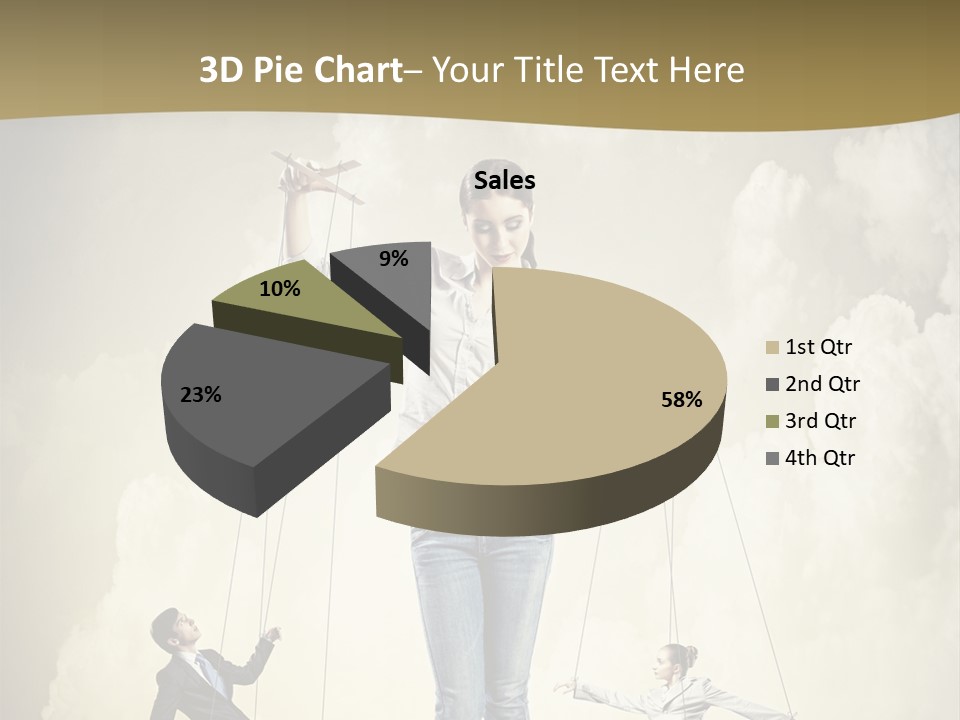 Emotion Caucasian Man PowerPoint Template