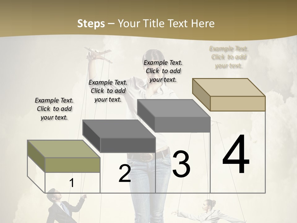 Emotion Caucasian Man PowerPoint Template