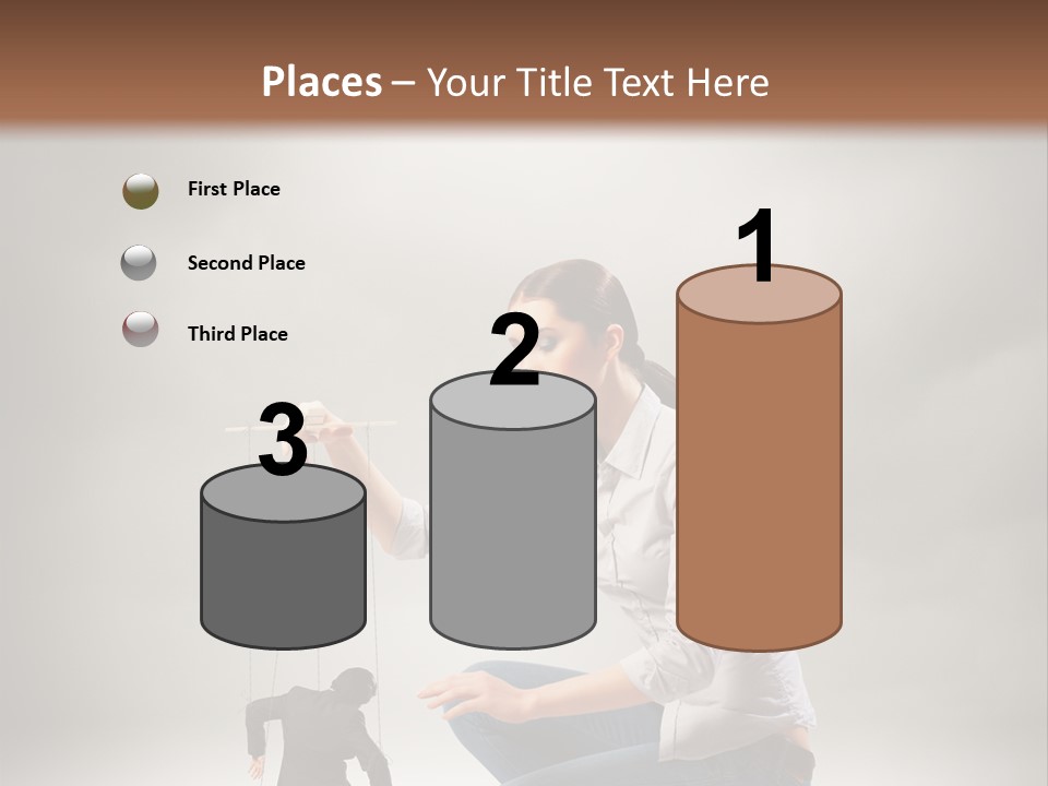 Businessperson Subordinate Tied PowerPoint Template