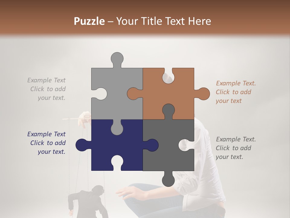 Businessperson Subordinate Tied PowerPoint Template