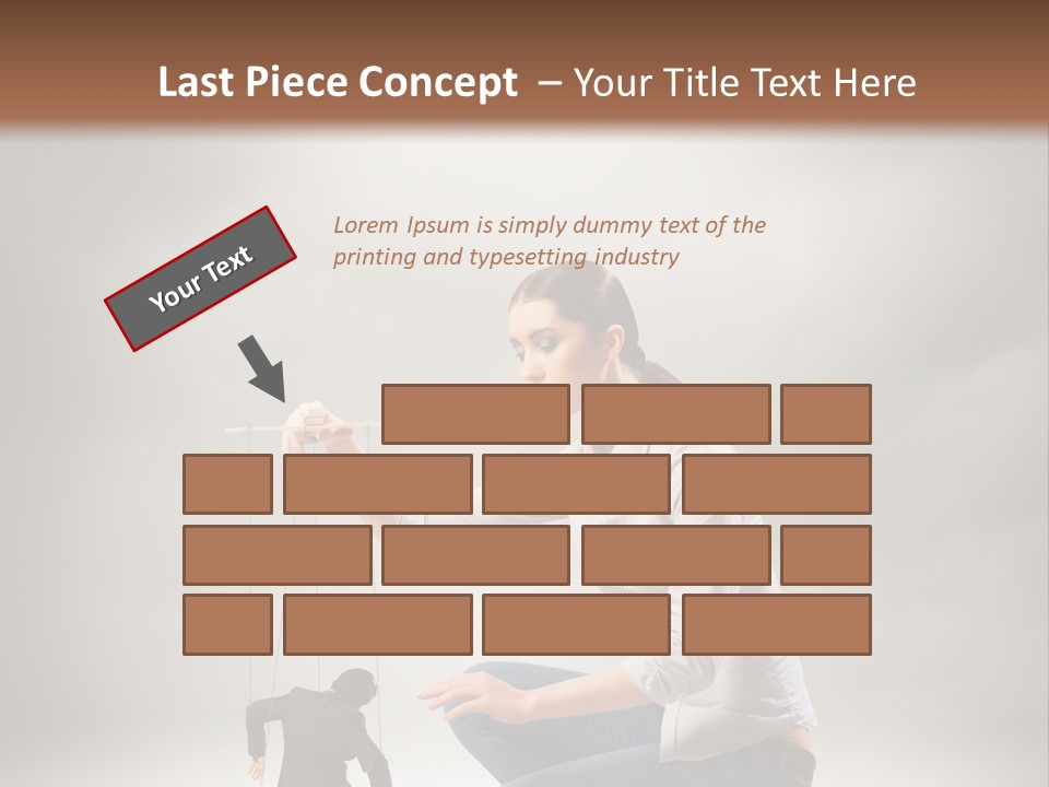 Businessperson Subordinate Tied PowerPoint Template