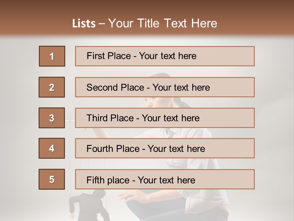 Businessperson Subordinate Tied PowerPoint Template