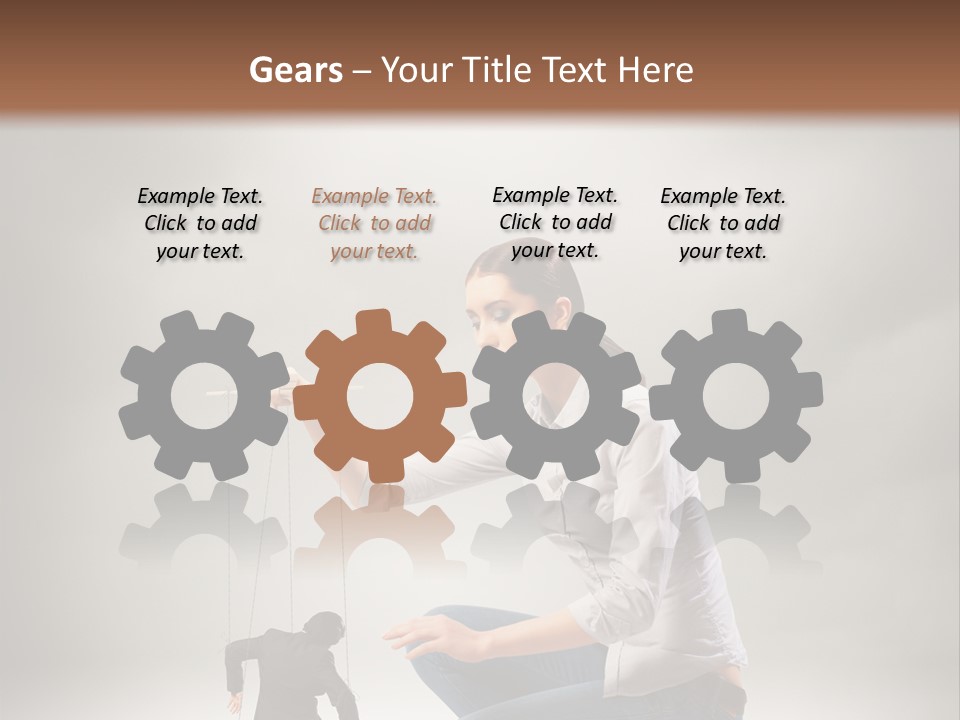 Businessperson Subordinate Tied PowerPoint Template