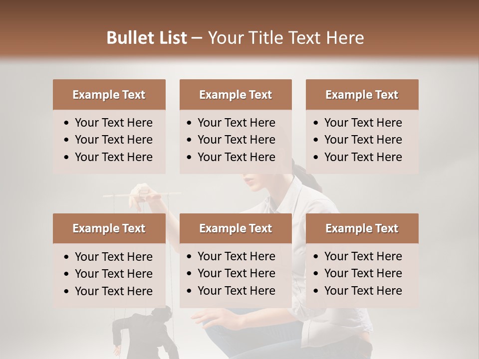 Businessperson Subordinate Tied PowerPoint Template