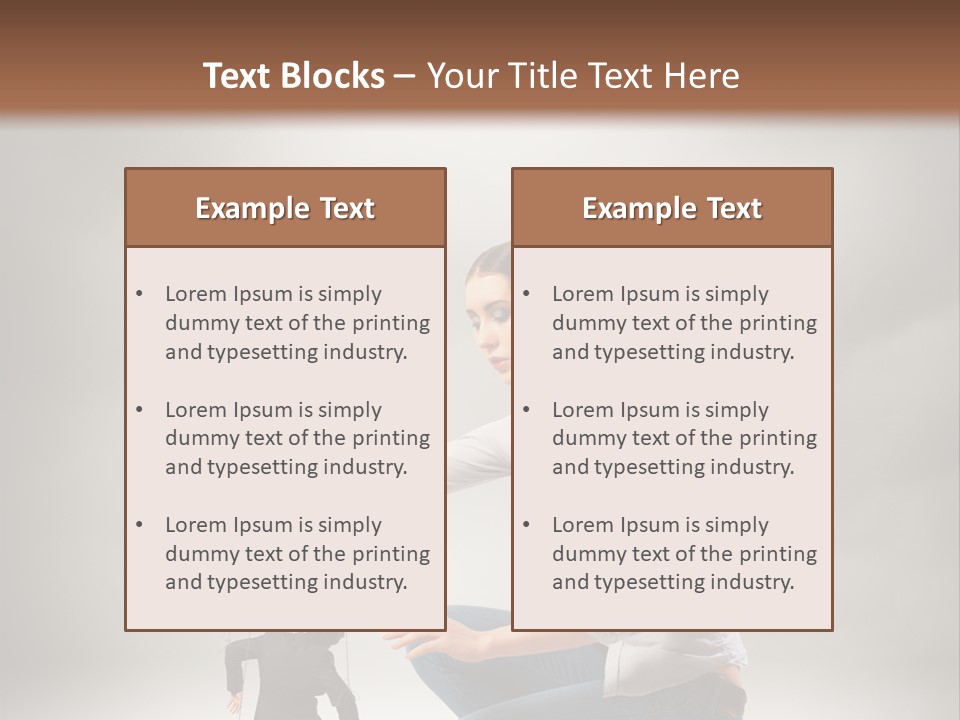 Businessperson Subordinate Tied PowerPoint Template