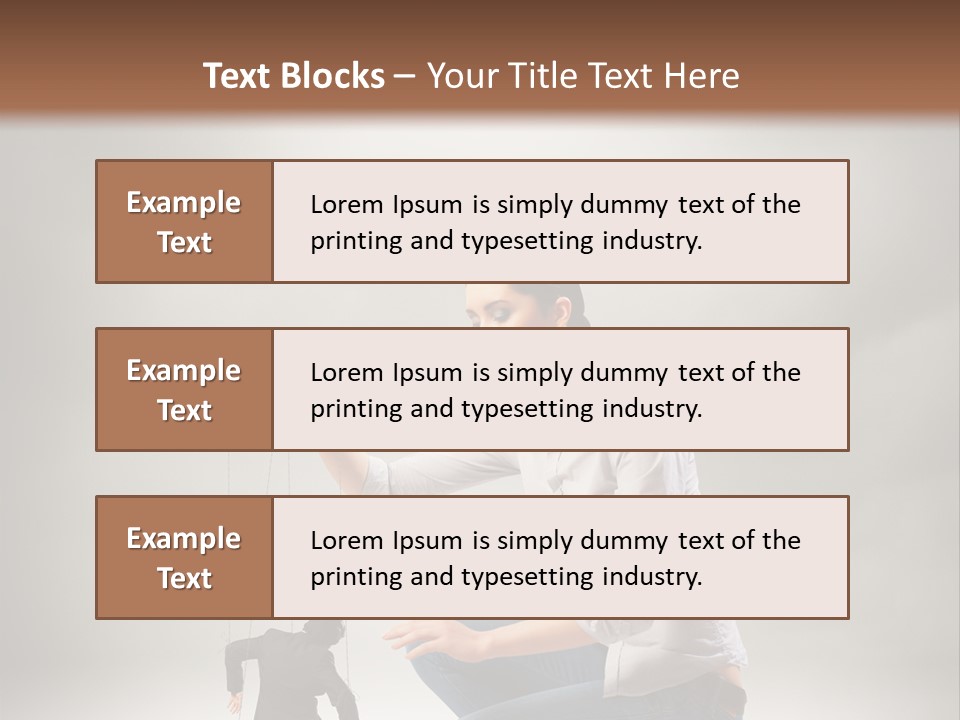 Businessperson Subordinate Tied PowerPoint Template