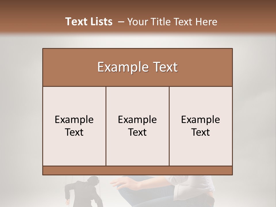 Businessperson Subordinate Tied PowerPoint Template
