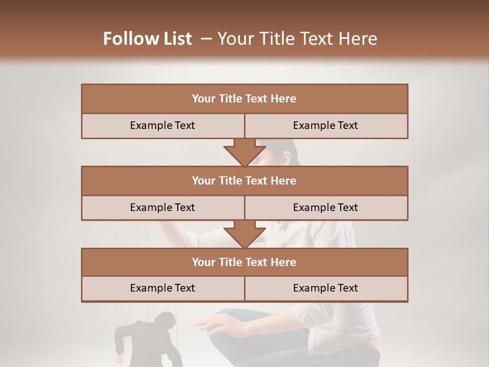 Businessperson Subordinate Tied PowerPoint Template