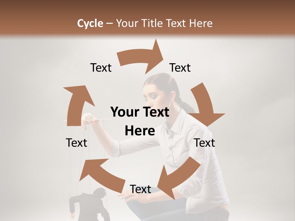 Businessperson Subordinate Tied PowerPoint Template