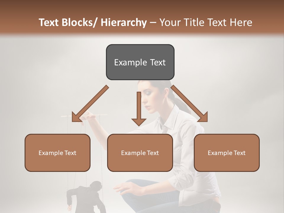 Businessperson Subordinate Tied PowerPoint Template