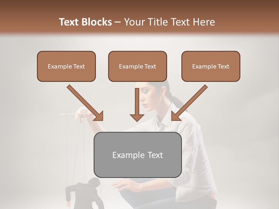 Businessperson Subordinate Tied PowerPoint Template