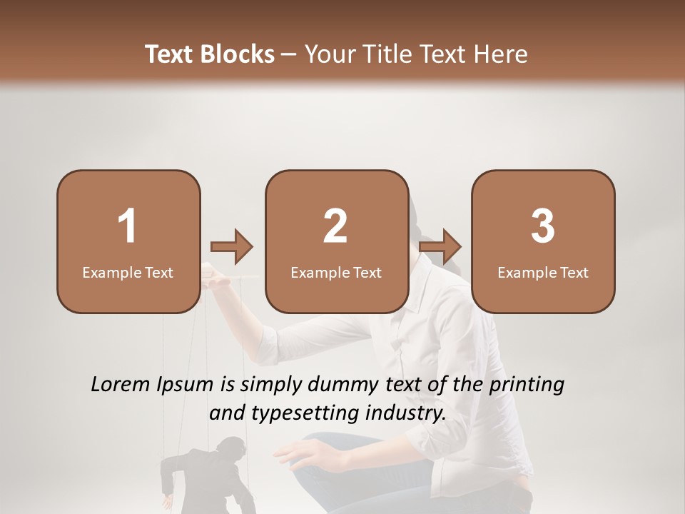 Businessperson Subordinate Tied PowerPoint Template