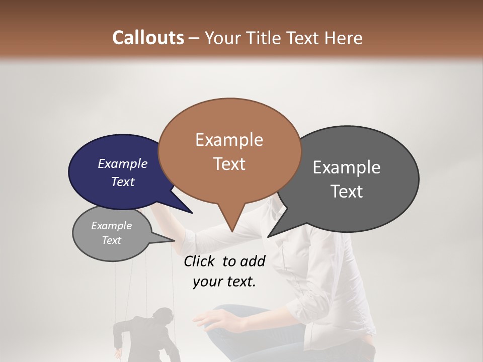 Businessperson Subordinate Tied PowerPoint Template