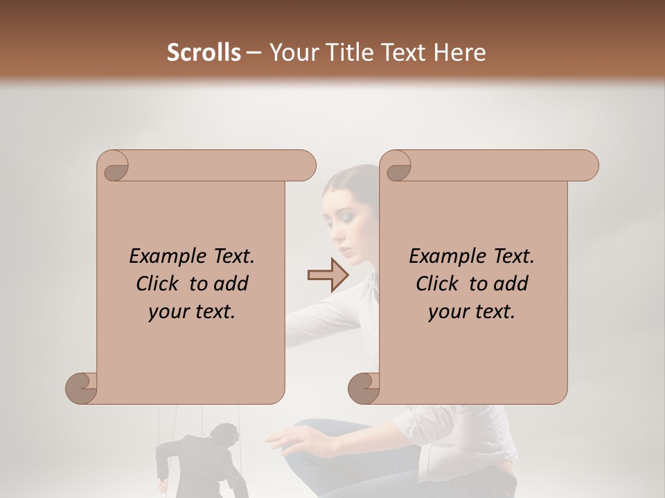 Businessperson Subordinate Tied PowerPoint Template