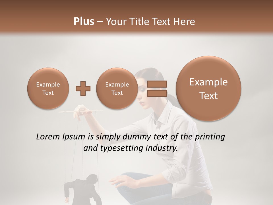 Businessperson Subordinate Tied PowerPoint Template
