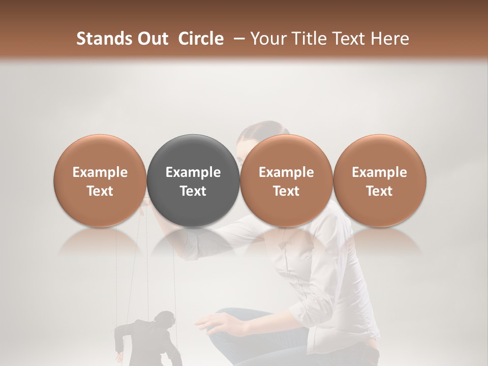 Businessperson Subordinate Tied PowerPoint Template