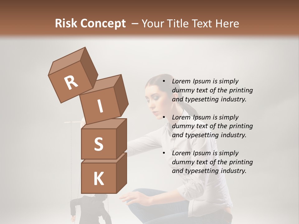 Businessperson Subordinate Tied PowerPoint Template