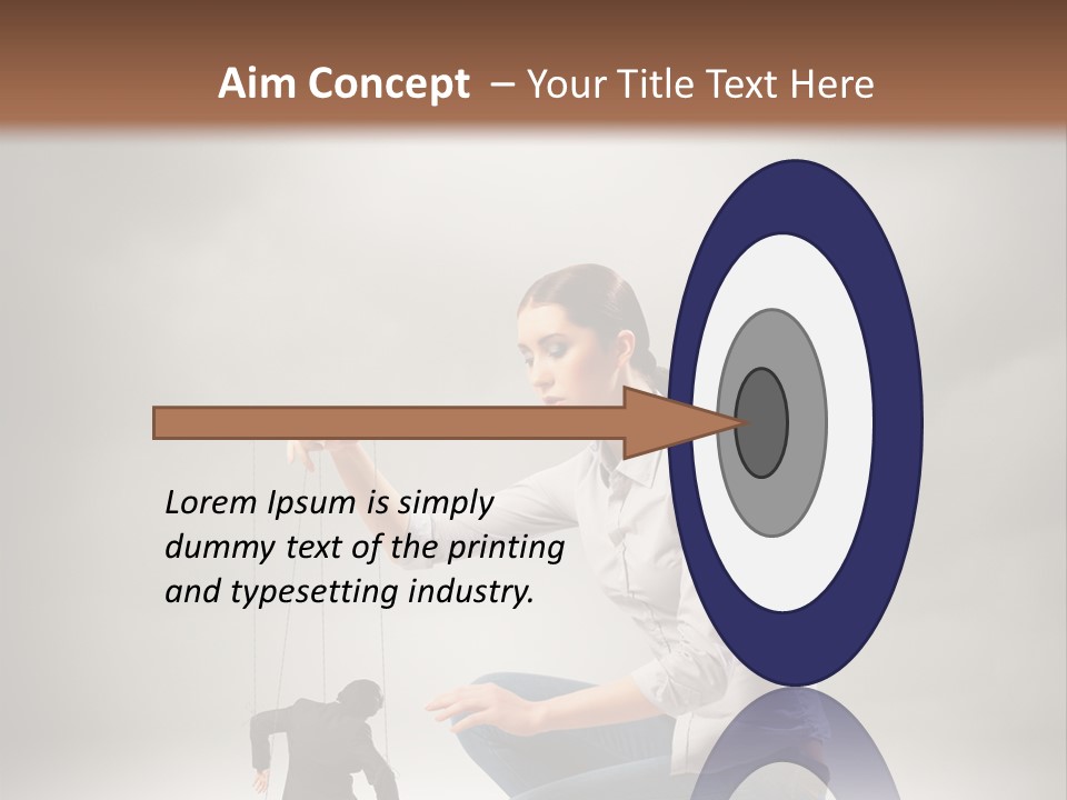 Businessperson Subordinate Tied PowerPoint Template