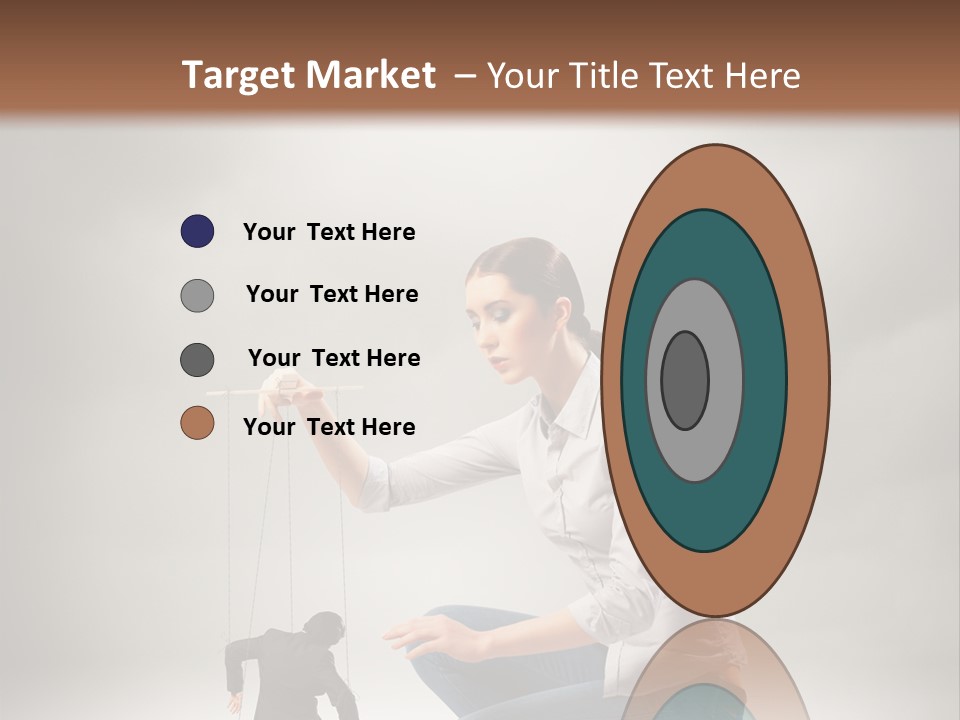 Businessperson Subordinate Tied PowerPoint Template