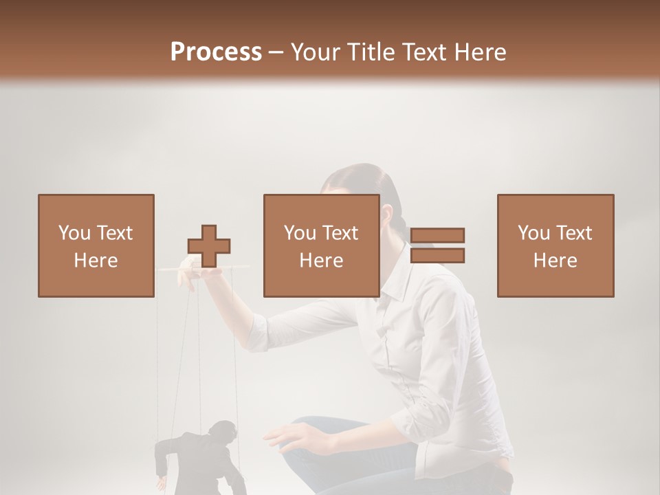 Businessperson Subordinate Tied PowerPoint Template