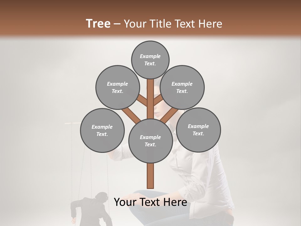 Businessperson Subordinate Tied PowerPoint Template