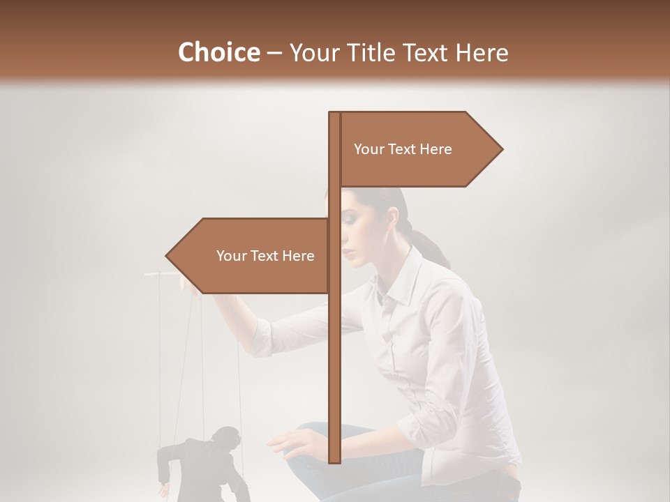 Businessperson Subordinate Tied PowerPoint Template